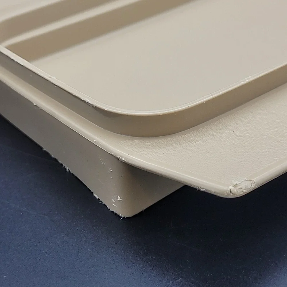 Vintage Tupperware Almond Deviled Eggs‎ Keeper Tray w Lid 723 722